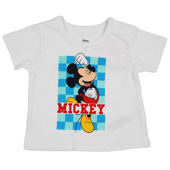 Disney Mickey Παιδικό Σετ με Σορτς Καλοκαιρινό Για Αγόρια 626 Λευκό