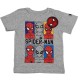 Spiderman Marvel Παιδικό Σετ Με Σορτς Καλοκαιρινό Κοντομάνικο Αγόρι 266 Γκρι