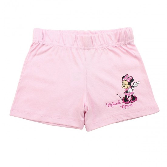 Disney Minnie Παιδικό Καλοκαιρινό Σετ με Σορτς για Κορίτσια 528 Ροζ