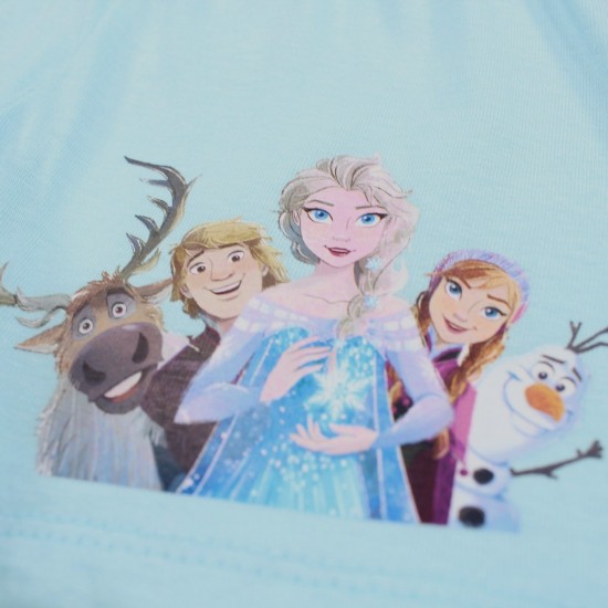 Disney Frozen Παιδικό Σετ Καλοκαιρινό για Κορίτσια με Σορτς 525 Γαλάζιο