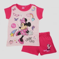 Disney Minnie Παιδικό Καλοκαιρινό Σετ για Κορίτσια με Σορτς  527 Φούξια