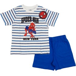 Spiderman Marvel Παιδικό Σετ Με Σορτς Κοντομάνικο Καλοκαιρινό Αγόρι 551 Μπλε