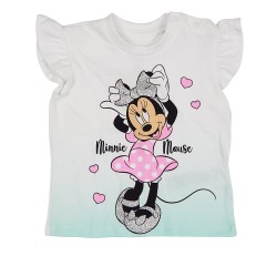 Disney Minnie Παιδικό Σετ με Σορτς, Καλοκαιρινό για Κορίτσια 616 Λευκό