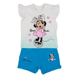 Disney Minnie Παιδικό Σετ με Σορτς, Καλοκαιρινό για Κορίτσια 616 Λευκό