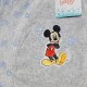Disney Mickey Mouse Βελουτέ Φορμάκι Μακρυμάνικο Αγόρι (DIS MFB 51 05 A699 Grey)