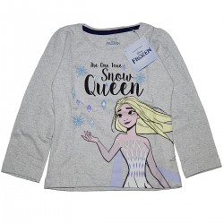 Disney Παιδκή Μπλούζα Κορίτσι Χειμωνιάτικη Μακρυμάνικη Frozen 800 Γκρι