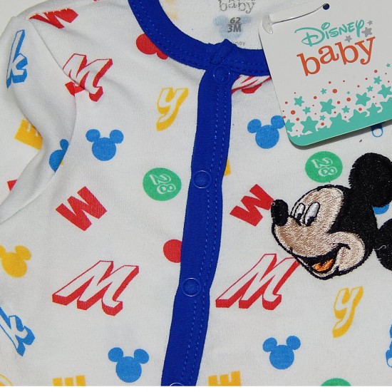 Disney βρεφικό φορμάκι για αγόρι  μακρυμάνικο βαμβακερό Mickey Mouse 803