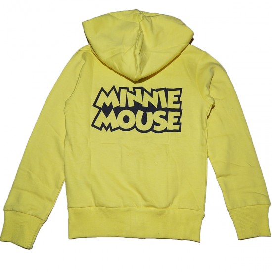 Disney Minnie Mouse Παιδική Ζακέτα Φούτερ με Κουκούλα Κορίτσι 817 Κίτρινο