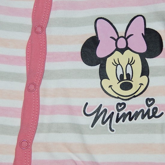 Disney Φορμάκι Βαμβακερό Μακρυμάνικο Minnie Mouse Κορίτσι (DIS MF 51 05 9656) ROZ